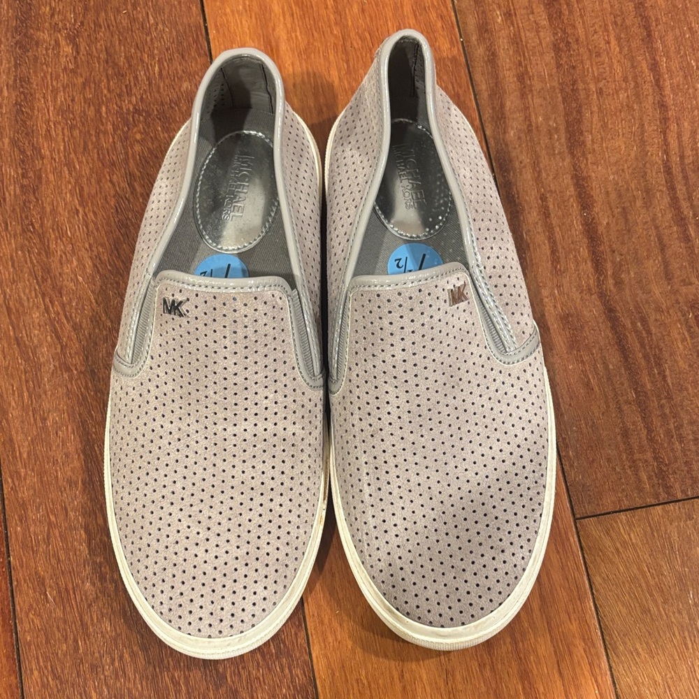 Michael Kors Perforated Gray Women’s Loafers